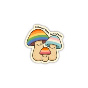 Different Caps, Same Roots Sticker