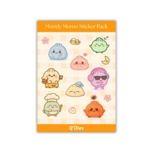 Moody Momo Sticker Pack